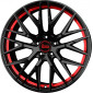 8.5x19 ET45 - LK5/112 ML72.6 MAM RS4 black painted red inside
