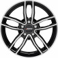 7.5x18 ET49 - LK5/112 ML66.5 Autec Typ MC - Mercador schwarz poliert