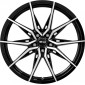 9.5x20 ET35 - LK5/112 ML66.6 Brock B42 schwarz front-poliert