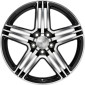 7.5x17 ET35 - LK5/100 ML63.4 2DRV WH12 schwarz hochglanzpoliert