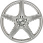 8.5x19 ET45 - LK5/112 ML72.6 Axxion AX7 solid titanium silber matt lackiert