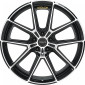 9.5x20 ET20 - LK5/112 ML57.1 Proline PF25 forged black polished