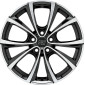 9.5x19 ET45 - LK5/114.3 ML64.12 MSW MSW 27 T gloss black full polished