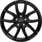 6.5x17 ET39 - LK5/100 ML57.1 Autec Typ VD - Vidra schwarz