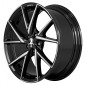 7x17 ET32 - LK4/108 ML65.1 Alutec ADX.01 diamant-schwarz frontpoliert