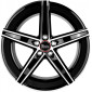 8.5x19 ET45 - LK5/114.3 ML72.6 MAM OX-18 black front polish