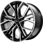 11x21 ET48 - LK5/112 ML66.6 Brock B41 schwarz front-poliert