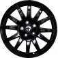 7.5x18 ET54 - LK6/130 ML84.1 Tomason TN1F black painted