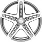 9x20 ET35 - LK5/112 ML66.7 2DRV WH38 daytona grau hochglanzpoliert