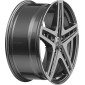 9x20 ET40 - LK5/108 ML72.6 2DRV WH38 daytona grau hochglanzpoliert