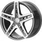 9x20 ET40 - LK5/108 ML72.6 2DRV WH38 daytona grau hochglanzpoliert
