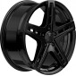 9.5x22 ET58 - LK5/112 ML66.6 2DRV WH38 schwarz glänzend lackiert