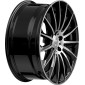 8x18 ET40 - LK5/112 ML66.6 2DRV WH39 schwarz hochglanzpoliert
