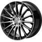 8.5x19 ET45 - LK5/112 ML66.6 2DRV WH39 schwarz hochglanzpoliert