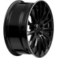 9x20 ET35 - LK5/112 ML66.6 2DRV WH39 schwarz glänzend lackiert mit hochglanzpoliertem Felgenbett