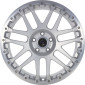 8x18 ET28 - LK6/139.7 ML106 Etabeta Combat CV silver matt lip + cap polished