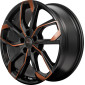 8.5x20 ET38 - LK5/112 ML57.1 RC-Design RC34 black orange matt