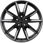 8x19 ET50 - LK5/108 ML72.5 Borbet LX19 black matt silver spoke rim