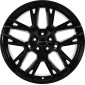 9.5x20 ET35 - LK5/112 ML66.6 GMP Lunica black glossy