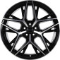 9.5x20 ET40 - LK5/112 ML66.6 GMP Lunica black diamond