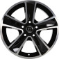 7x17 ET45 - LK5/120 ML65.1 Diewe Mammut nero machined