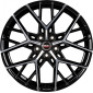 8x18 ET45 - LK5/114.3 ML72.5 Borbet BY black polished glossy