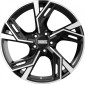 10x22 ET31 - LK5/112 ML66.5 Fondmetal Atena glossy black machined