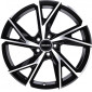 8.5x19 ET40 - LK5/112 ML66.6 Carmani 23 Rudi black polish