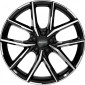 8x18 ET50 - LK5/112 ML66.5 Alutec AvelenoX diamant-schwarz frontpoliert