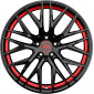 8.5x20 ET45 - LK5/114.3 ML72.6 MAM RS4 black painted red inside
