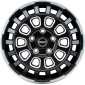 8x18 ET55 - LK6/139.7 ML93.1 Borbet CW7 black rim window polished matt