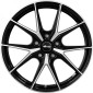 10.5x19 ET45 - LK5/120 ML64.1 Brock B40 schwarz front-poliert