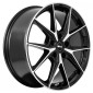 10.5x19 ET45 - LK5/120 ML64.1 Brock B40 schwarz front-poliert