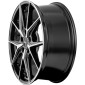 10.5x19 ET45 - LK5/120 ML64.1 Brock B40 schwarz front-poliert