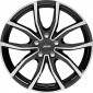 7x18 ET47.5 - LK5/108 ML63.3 Autec Typ VN - Vidron schwarz poliert