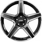 7.5x19 ET50 - LK5/108 ML63.4 CMS C34 diamond black gloss