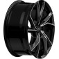9x20 ET45 - LK5/120 ML65.1 MM Wheels MM07 glossy black machined