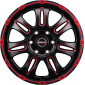 8x18 ET50 - LK5/118 ML71.1 Borbet CW8 red rim window polished matt