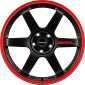 8.5x19 ET45 - LK5/114.3 ML72.5 Borbet DB8GT2 black matt rim red