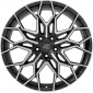 10x21 ET43 - LK5/130 ML84.1 MSW MSW 51 gloss black full polished