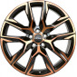 9.5x21 ET40 - LK5/114.3 ML76 Ronal R71 jetblack-copper matt