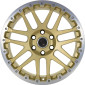 10x22 ET45 - LK6/139.7 ML93.1 Etabeta Combat CV gold matt lip + cap polished
