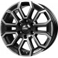 7.5x17 ET45 - LK6/114.3 ML66.1 CMS C35 diamond black gloss