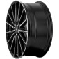 10.5x21 ET45 - LK5/120 ML64.1 Brock B43 schwarz glanz front-poliert