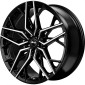 8.5x19 ET30 - LK5/112 ML66.6 Brock B44 schwarz front-poliert