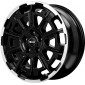 7.5x18 ET52 - LK5/112 ML66.6 Brock B45 schwarz front-poliert
