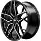 8.5x19 ET35 - LK5/114.3 ML64.2 Brock B44 schwarz front-poliert
