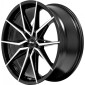 8x18 ET42 - LK5/108 ML72.6 Brock B42 schwarz front-poliert