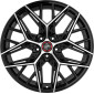 8.5x20 ET40 - LK5/108 ML72.6 Keskin KT25 Pearl black front polish