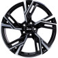 7x16 ET38 - LK5/108 ML72.6 MAM RS5 black front polish
